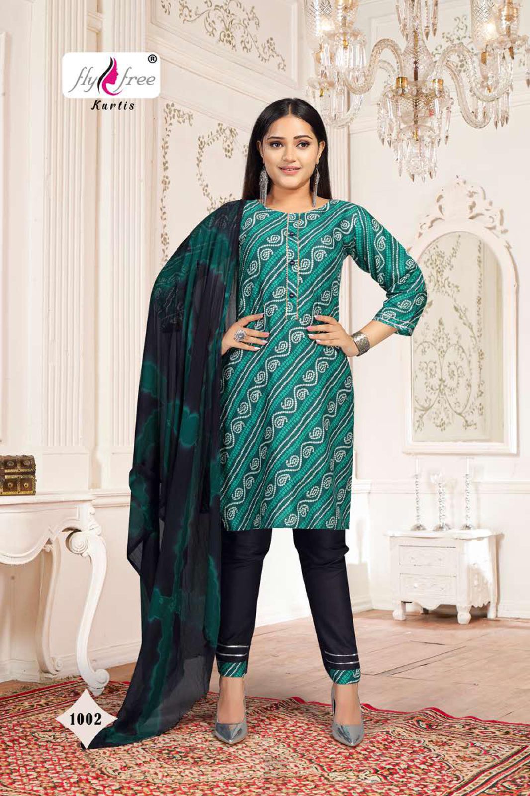 Fly Free Suncity 1 Ethnic Wear Cotton Printed Ready Made Collection